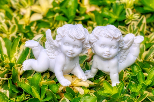 天使の置物の写真